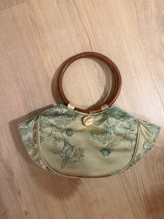 Handbags - Green Floral handbag